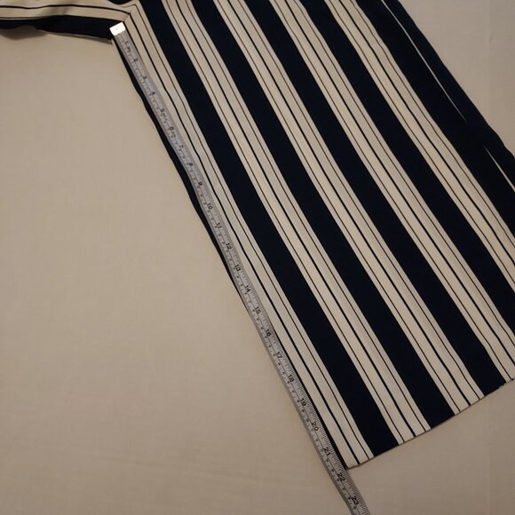 Striped Black and White Women's Pants - Picture 5 of 8